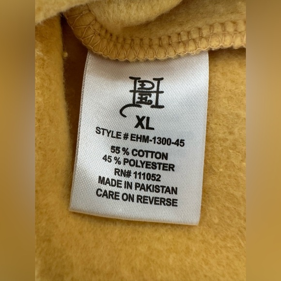 Ed Hardy Fir Tiger Yellow Graphic Hoodie Size XL - Picture 9 of 10